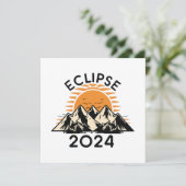 Totale Zonsverduistering 2024 Kaart (Staand voorkant)