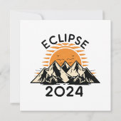 Totale Zonsverduistering 2024 Kaart (Achterkant)