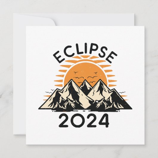 Totale Zonsverduistering 2024 Kaart (Voorkant)