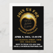 Totale Zonsverduistering 2024 Kijkfeest Kaart (Voorkant / Achterkant)