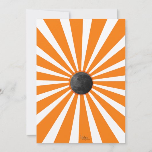 Totale Zonsverduistering 2024 Kijkfeest Maan Zon Kaart (Achterkant)