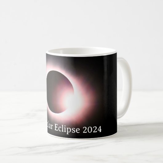 Totale zonsverduistering 2024 koffiemok (Voorkant rechts)