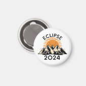 Totale Zonsverduistering 2024 Magneet (Voorkant / Achterkant)