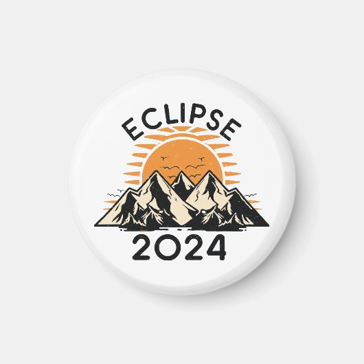 Totale Zonsverduistering 2024 Magneet (Voorkant)
