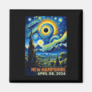 Totale Zonsverduistering 2024 New Hampshire Sterre Magneet