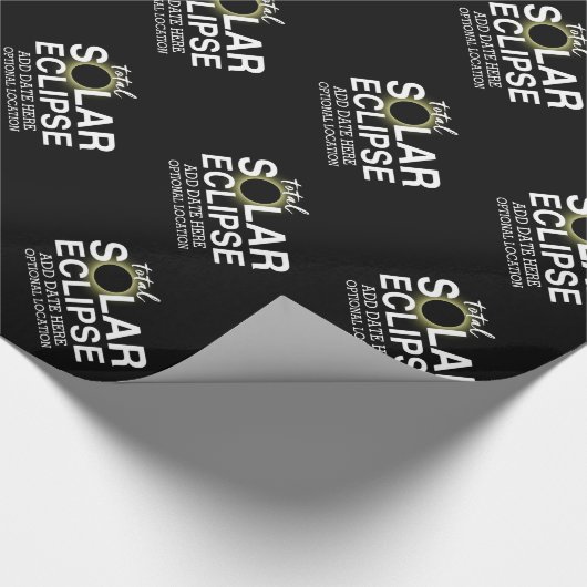 Totale Zonsverduistering - 2024 of aangepaste datu Cadeaupapier (Hoek)