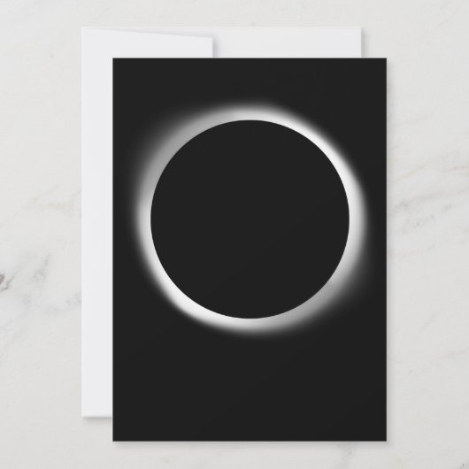 Totale Zonsverduistering - 2024 of aangepaste datu Kaart (Achterkant)