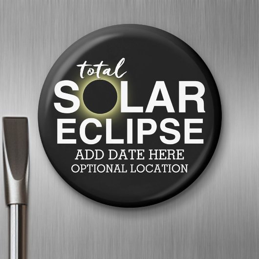 Totale Zonsverduistering - 2024 of aangepaste datu Magneet