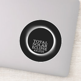 Totale Zonsverduistering - 2024 of aangepaste datu Sticker