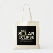 Totale Zonsverduistering - 2024 of aangepaste datu Tote Bag (Voorkant)