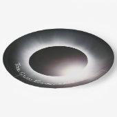 Totale zonsverduistering 2024 papieren bordje (Gekanteld)