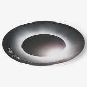 Totale zonsverduistering 2024 papieren bordje (Gekanteld)