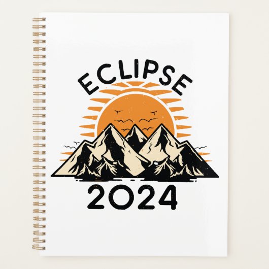 Totale Zonsverduistering 2024 Planner (Voorkant)