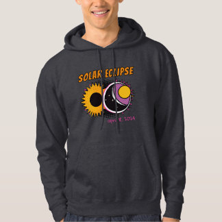 Totale zonsverduistering 2024 pop art design hoodie
