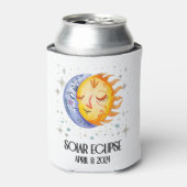 Totale Zonsverduistering 2024 Schattigee Zonsverdu Blikjeskoeler (Blikje Voorkant)