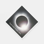 Totale zonsverduistering 2024 servet (Hoek)