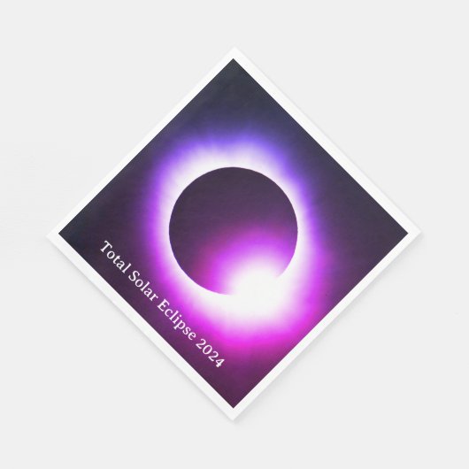 Totale zonsverduistering 2024 servet (Hoek)