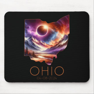 Totale Zonsverduistering 2024 State Ohio Totality Muismat