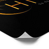 Totale Zonsverduistering 2024 State Ohio Totality Poster (Hoek)