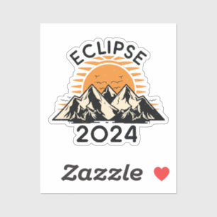 Totale Zonsverduistering 2024 Sticker