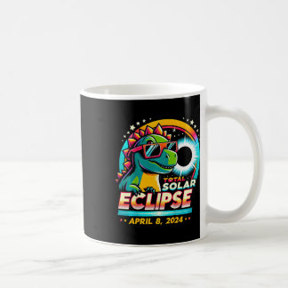 Totale Zonsverduistering 2024 T-rex Draagt Zonnegl Koffiemok