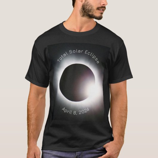 Totale zonsverduistering 2024 t-shirt (Voorkant)