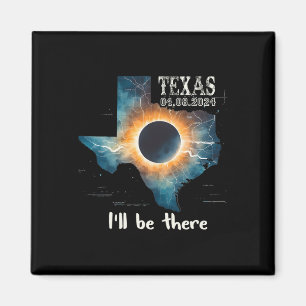 Totale Zonsverduistering 2024 Texas 1 Magneet