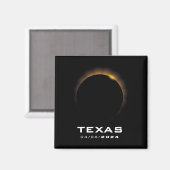 Totale Zonsverduistering 2024 Texas Magneet (Voorkant / Achterkant)