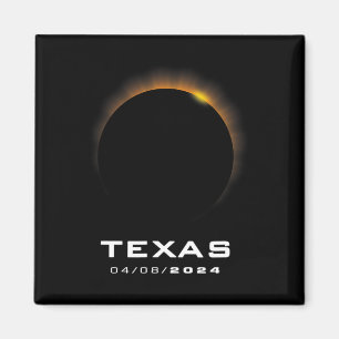 Totale Zonsverduistering 2024 Texas Magneet