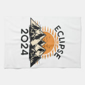 Totale Zonsverduistering 2024 Theedoek (Horizontaal)