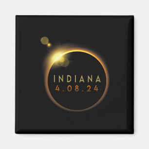 Totale Zonsverduistering 2024 Totaal Indiana Magneet