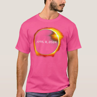 Totale Zonsverduistering 2024 Totaliteit Astronomi T-shirt