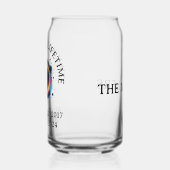 Totale Zonsverduistering 2024 tweemaal in een leve Blikvorm Glas (Links)