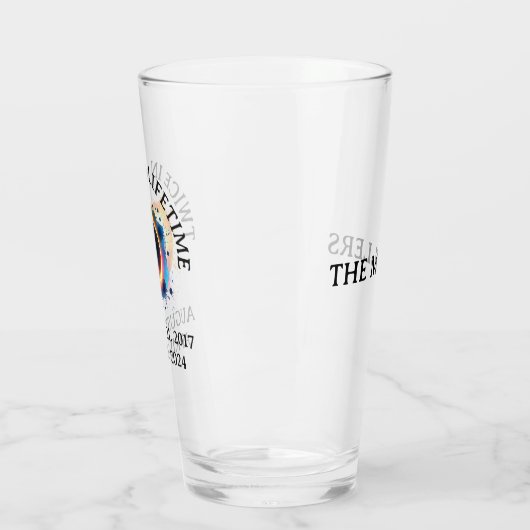 Totale Zonsverduistering 2024 tweemaal in een leve Glas (Links)