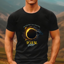Totale zonsverduistering 2024 Uw stadstaat T-shirt