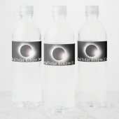 Totale zonsverduistering 2024 waterfles etiket (Flessen)