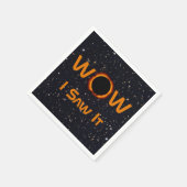 Totale Zonsverduistering 2024 WOW Ik Zag Het Servet (Hoek)