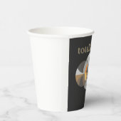 Totale Zonsverduistering 2025 grappig ontwerp. tot Papieren Bekers (Rechts)