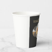 Totale Zonsverduistering 2025 minimalistisch Papieren Bekers (Rechts)