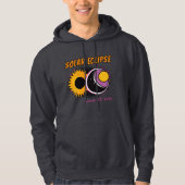 Totale zonsverduistering 2025 pop art design hoodie (Voorkant)