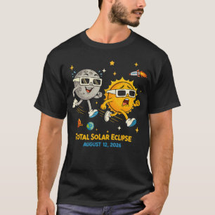 Totale Zonsverduistering 2026 Augustus 12 Astronom T-shirt