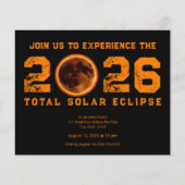 Totale Zonsverduistering 2026 Evenement Flyer (Voorkant)