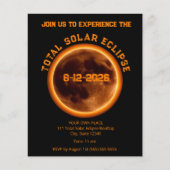 Totale Zonsverduistering 2026 Evenement Flyer (Voorkant)