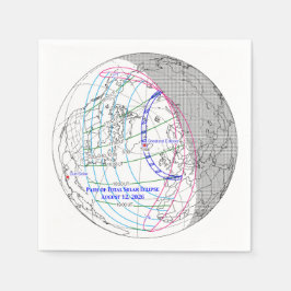 Totale Zonsverduistering 2026 Kaart Servet
