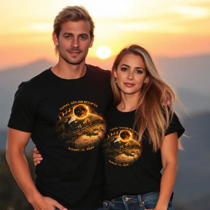 Totale Zonsverduistering 2026 Pad van Totaliteit T-shirt