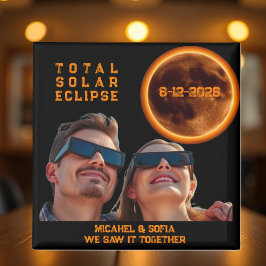 Totale Zonsverduistering 2026 Souvenir Magneet