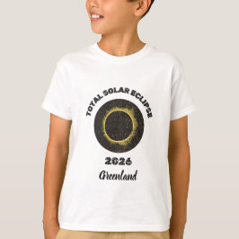 Totale Zonsverduistering 2026 Totaliteit Kids T-sh T-shirt