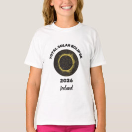 Totale Zonsverduistering 2026 Totaliteit Meisjes T T-shirt