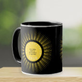 Totale zonsverduistering 2026 uw tekst gepersonali mok
