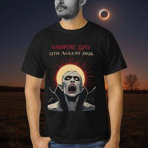 Totale Zonsverduistering 2026 Vampierdag T-shirt